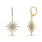 Diamond Pave' Starburst Earrings image 0