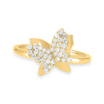 Sparkling Butterfly Ring image 0
