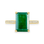 Diamond & Emerald Ring image 0
