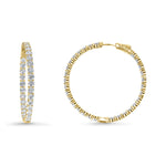 Inside-Out Diamond Hoop Earrings image 0