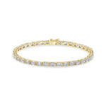 Emerald Diamond Tennis Bracelet image 2