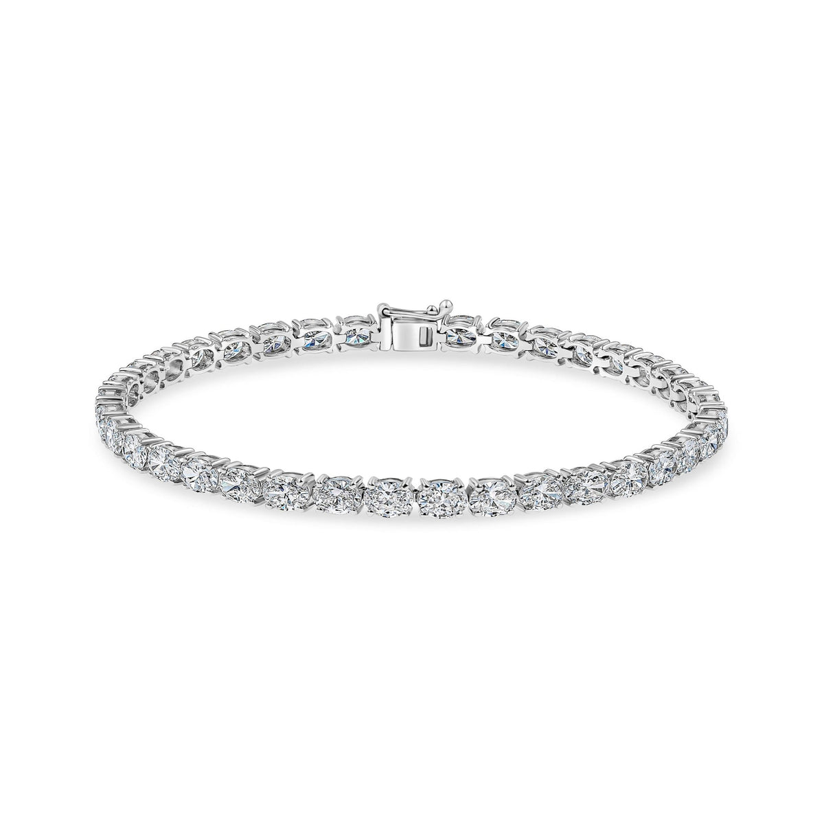 Oval Diamond Tennis Bracelet image 0