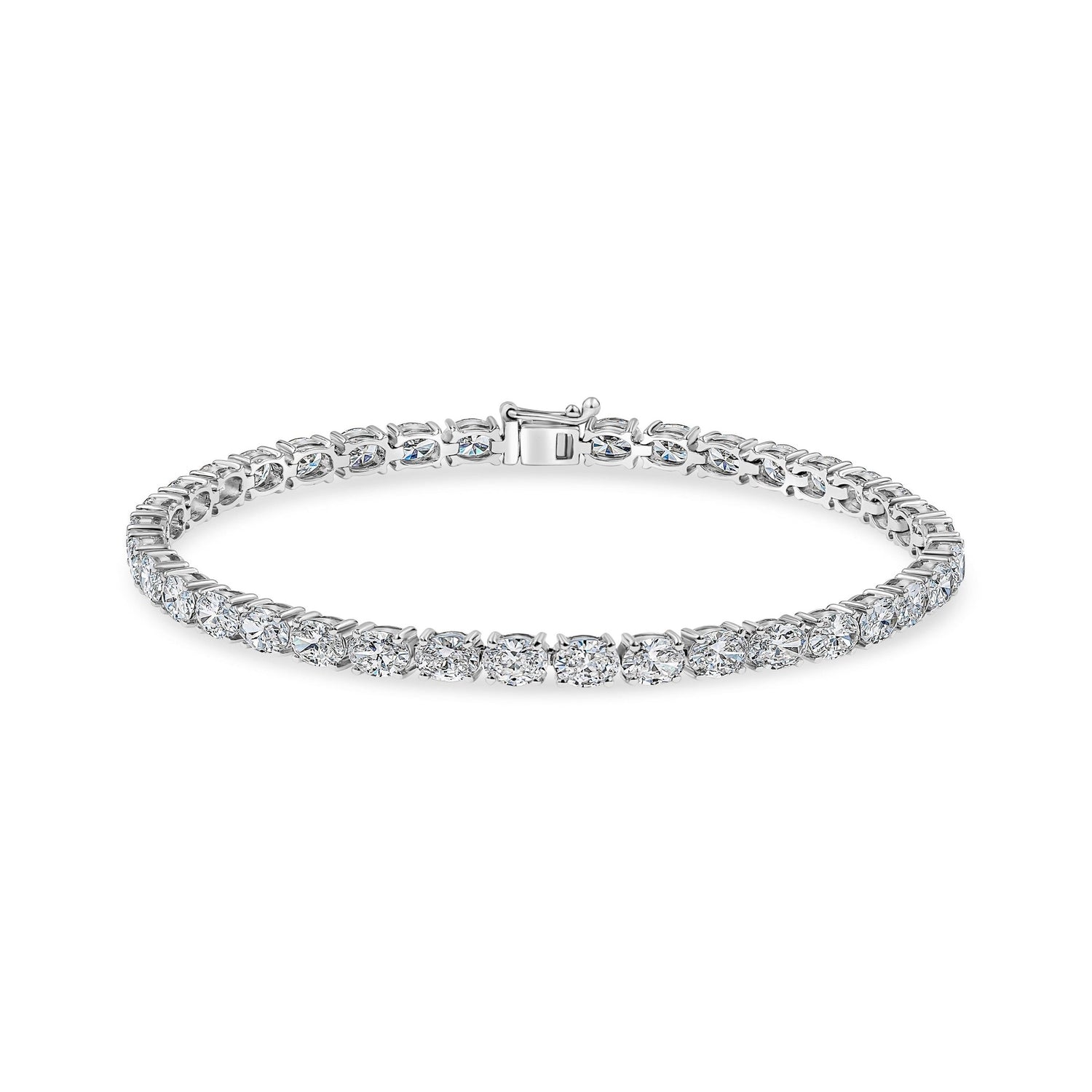Oval Diamond Tennis Bracelet image 0