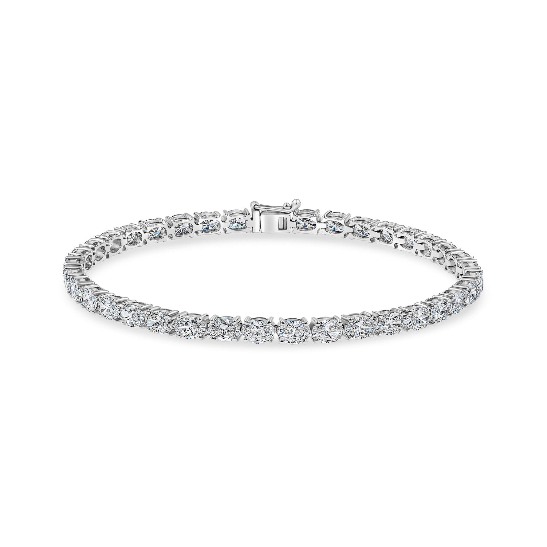 Oval Diamond Tennis Bracelet image 0