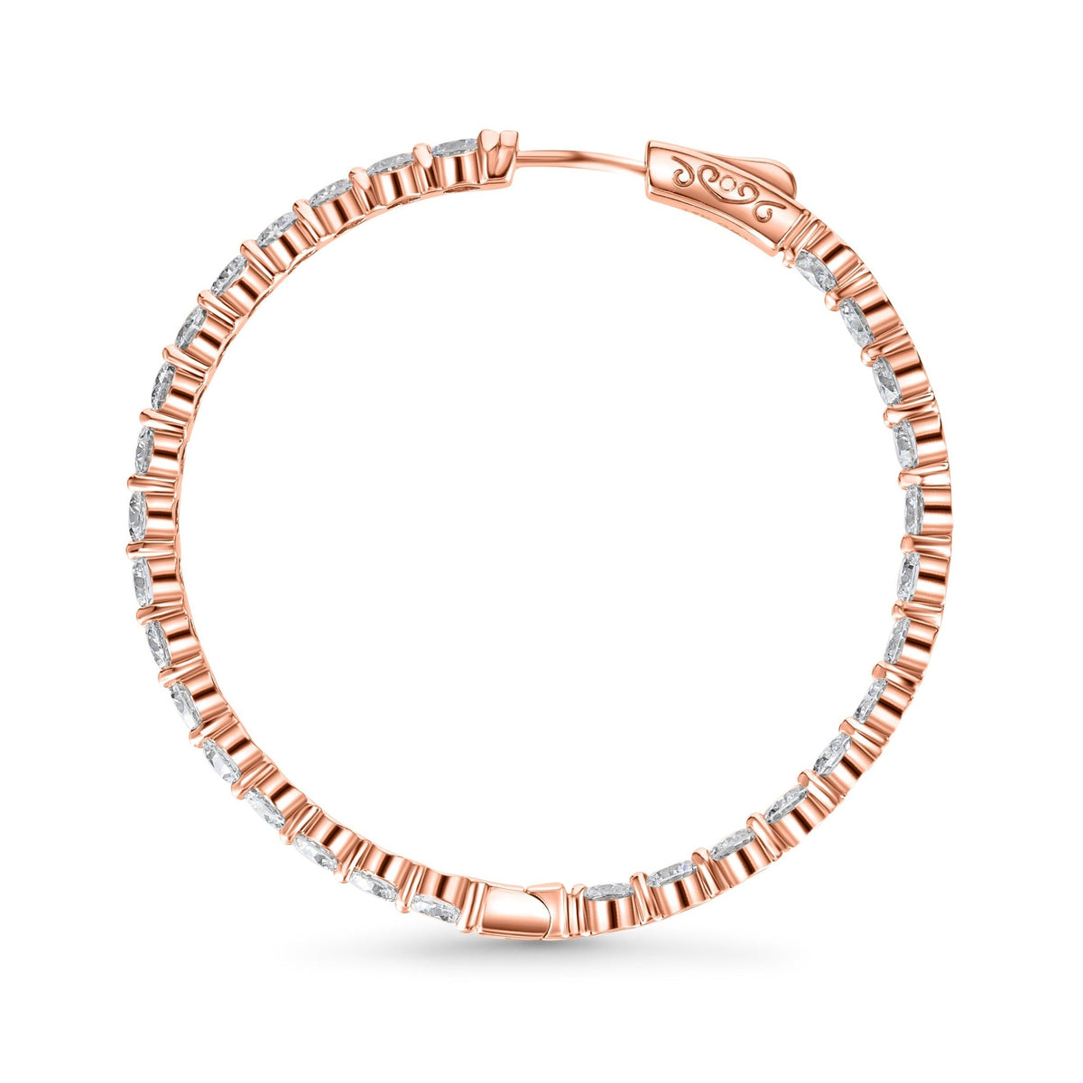 Inside-Out Diamond Hoop Earrings image 8