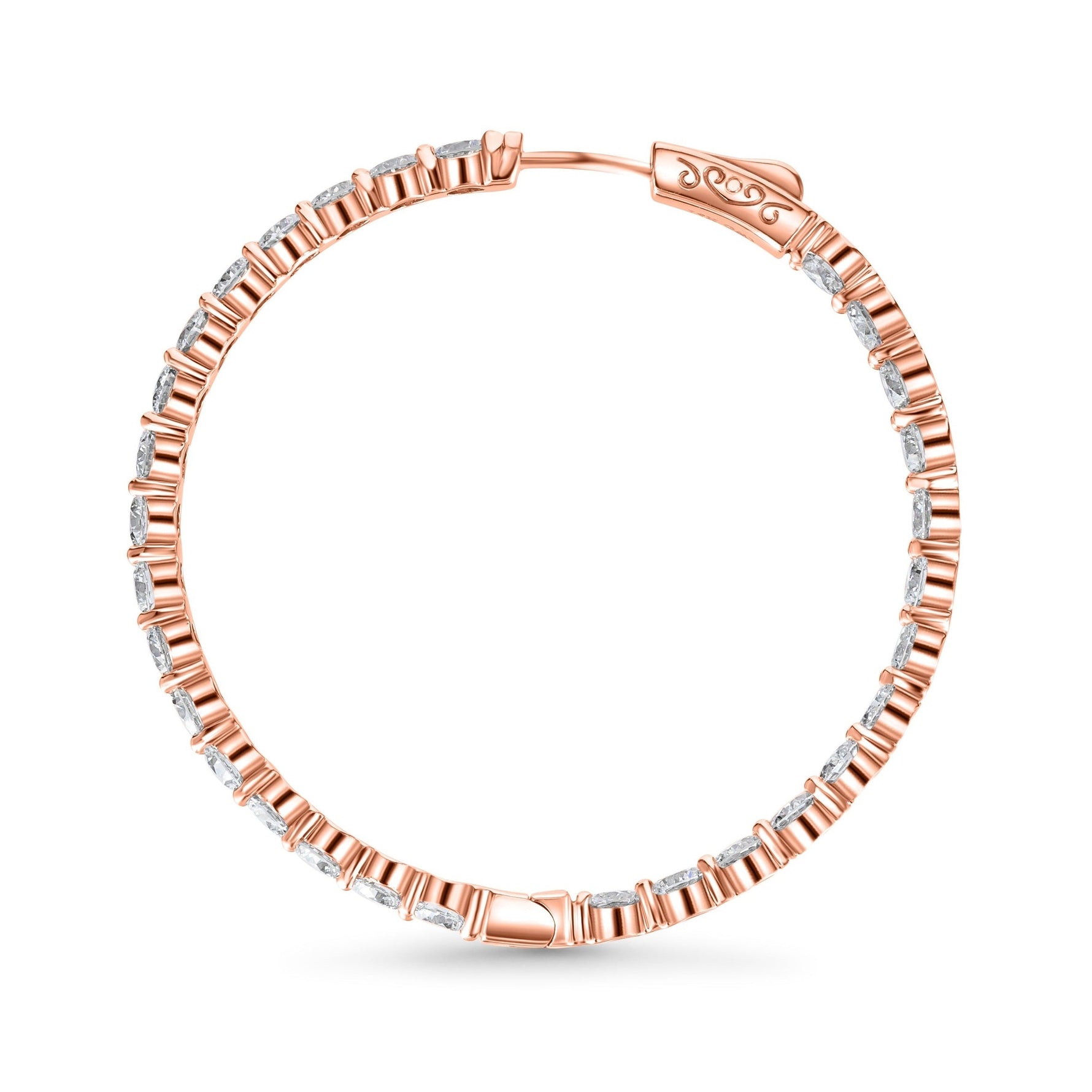 Inside-Out Diamond Hoop Earrings image 8