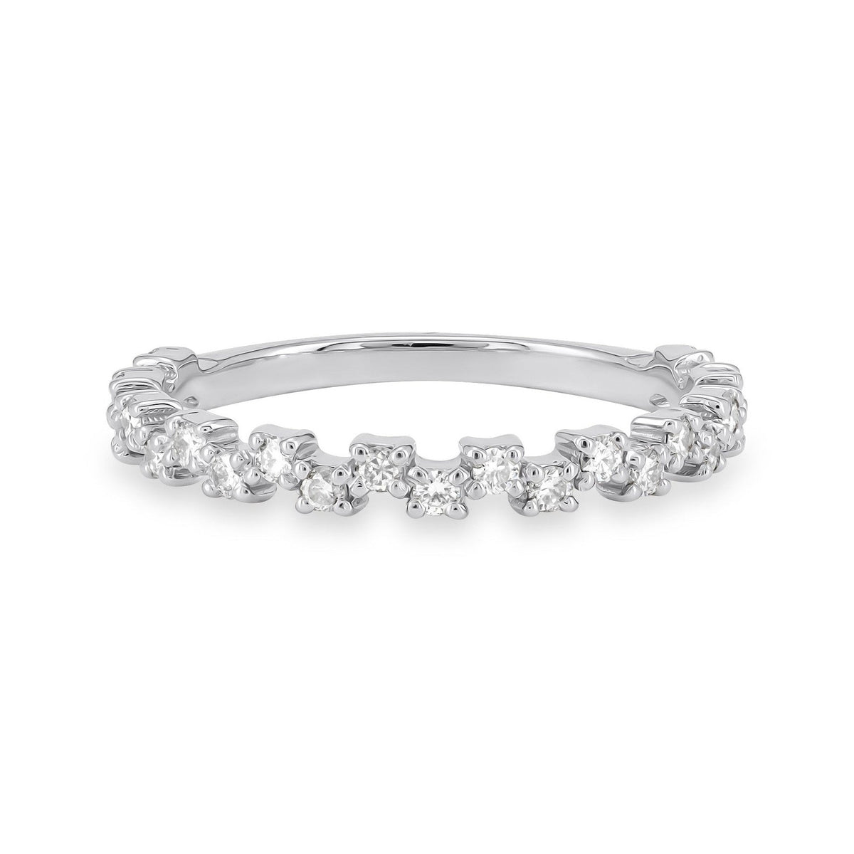 Diamond Zig Zag Stackable Band image 0