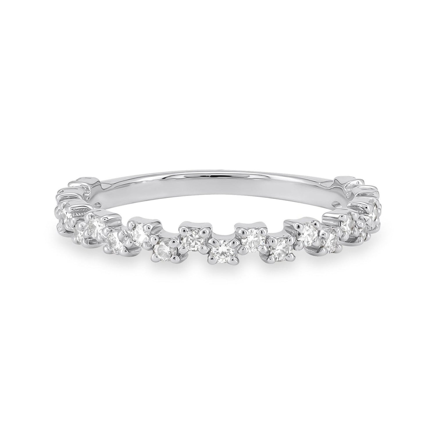 Diamond Zig Zag Stackable Band image 0