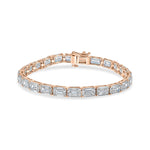 Emerald Diamond Tennis Bracelet image 4