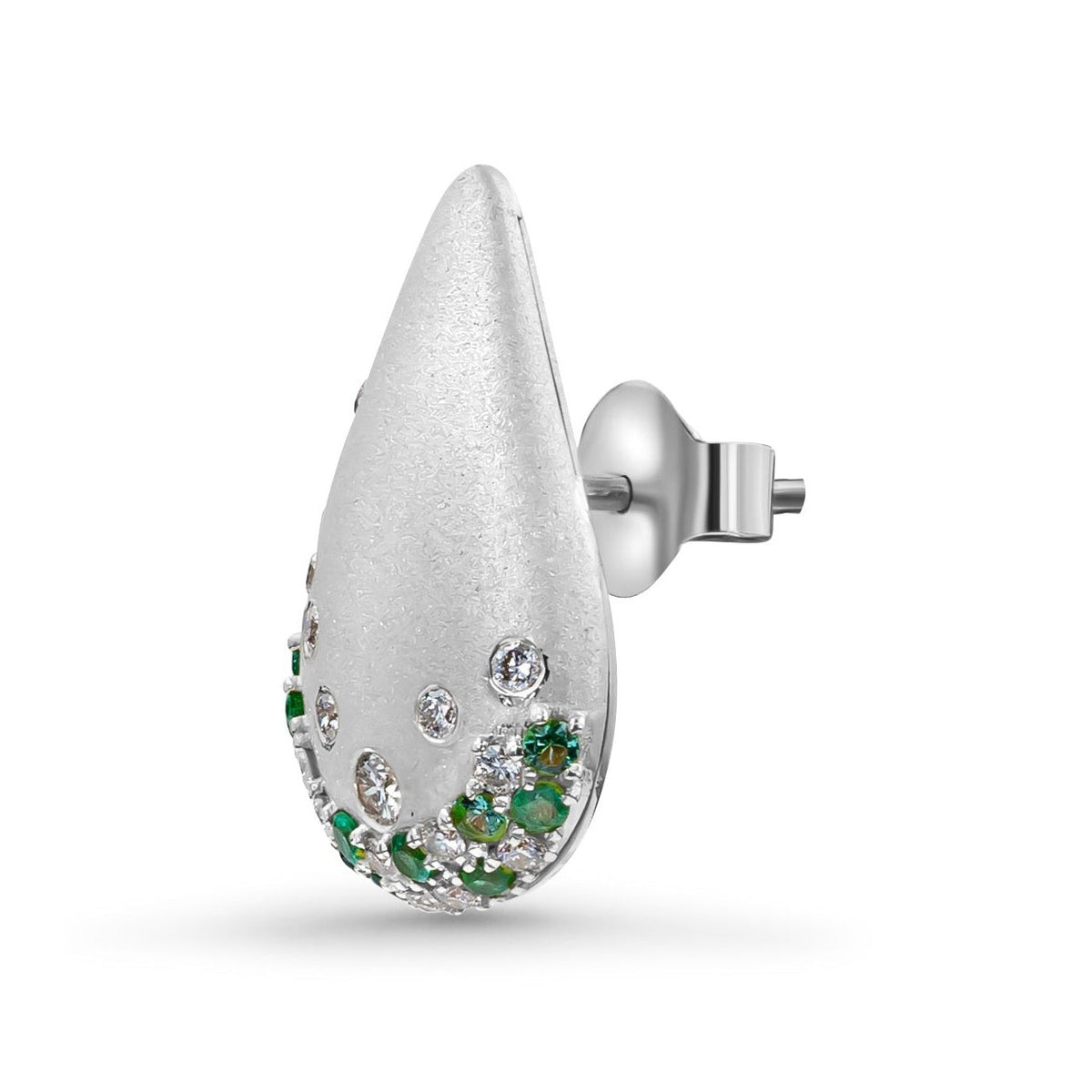 Diamonds & Sapphires Teardrop Earrings image 5