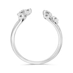 Open Cuff Diamond Bubble Ring image 3