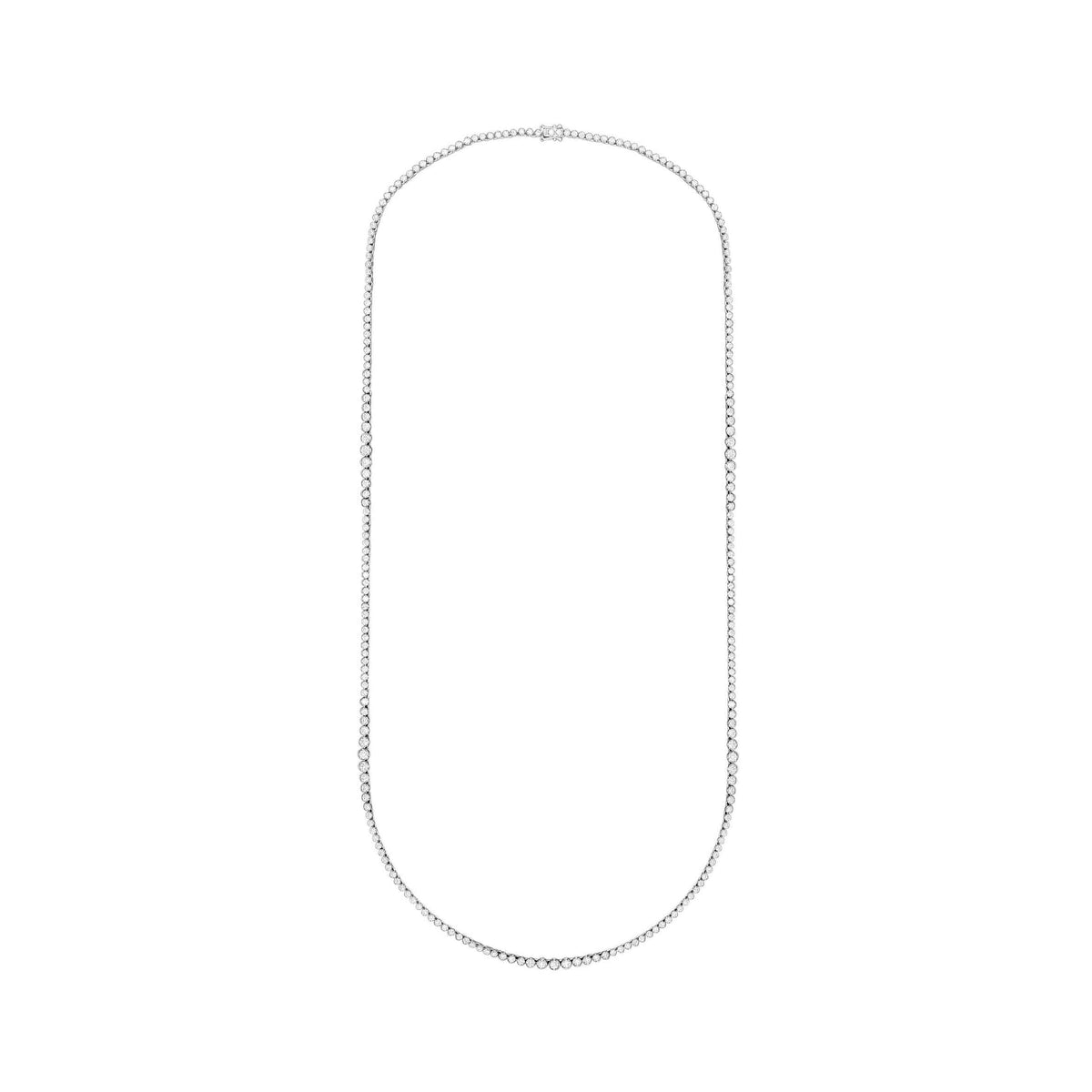 32 Inch Four-Prong Graduated Diamond Necklace image 0