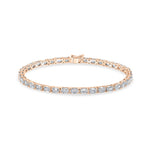 Emerald Diamond Tennis Bracelet image 4