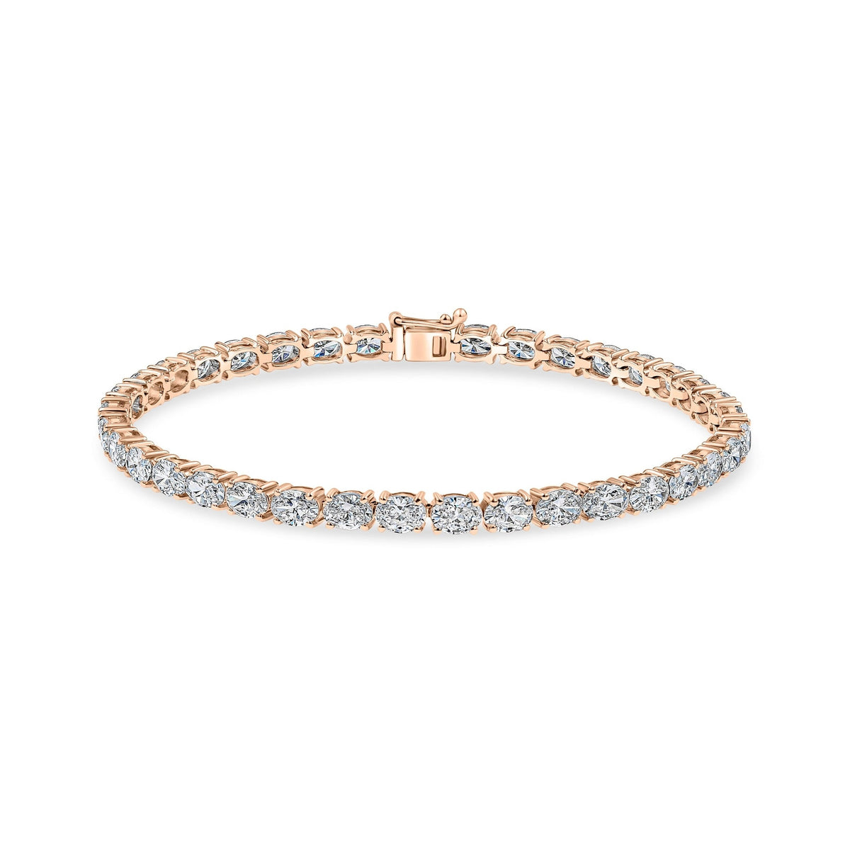Oval Diamond Tennis Bracelet image 2