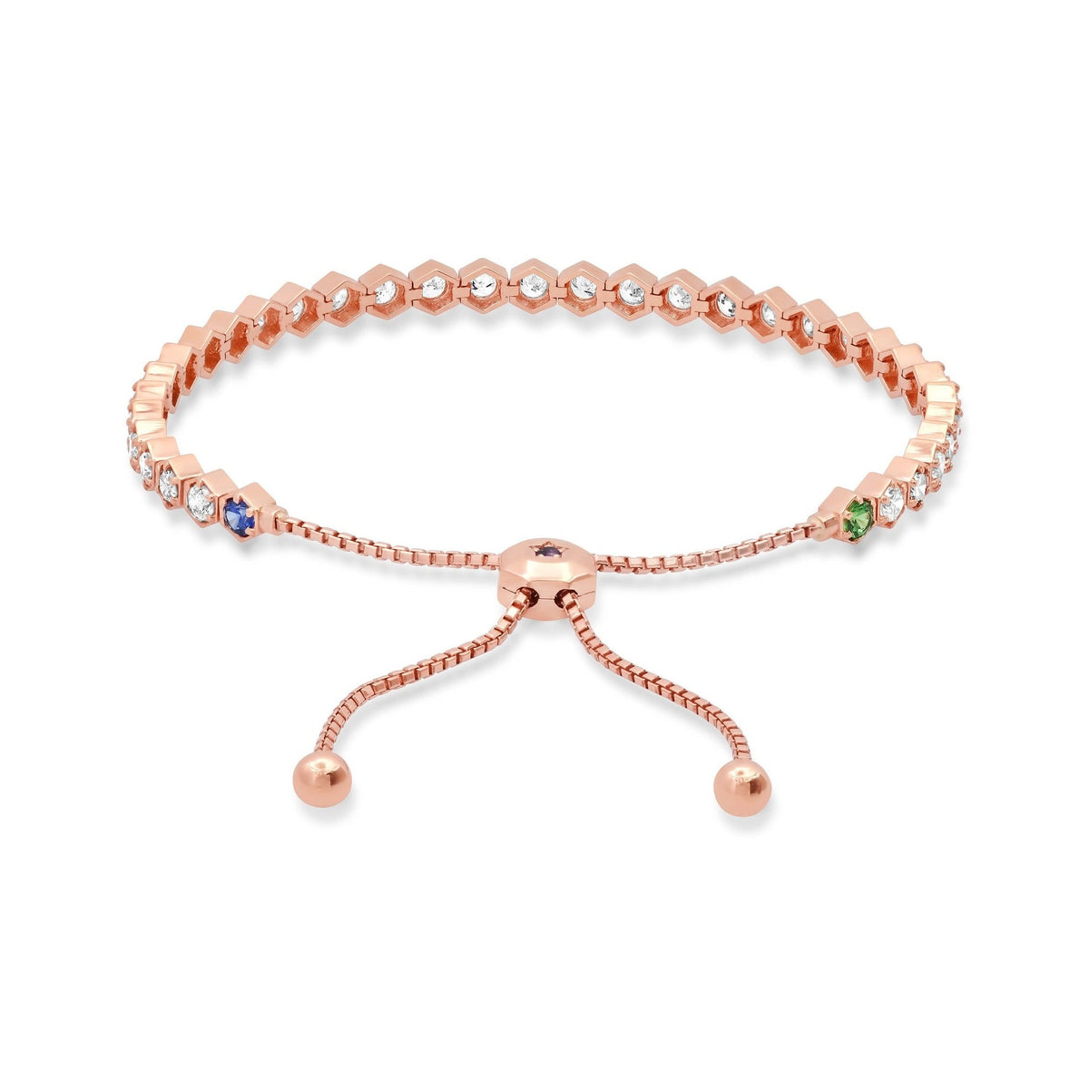 Hexagon Tennis Bracelet image 1