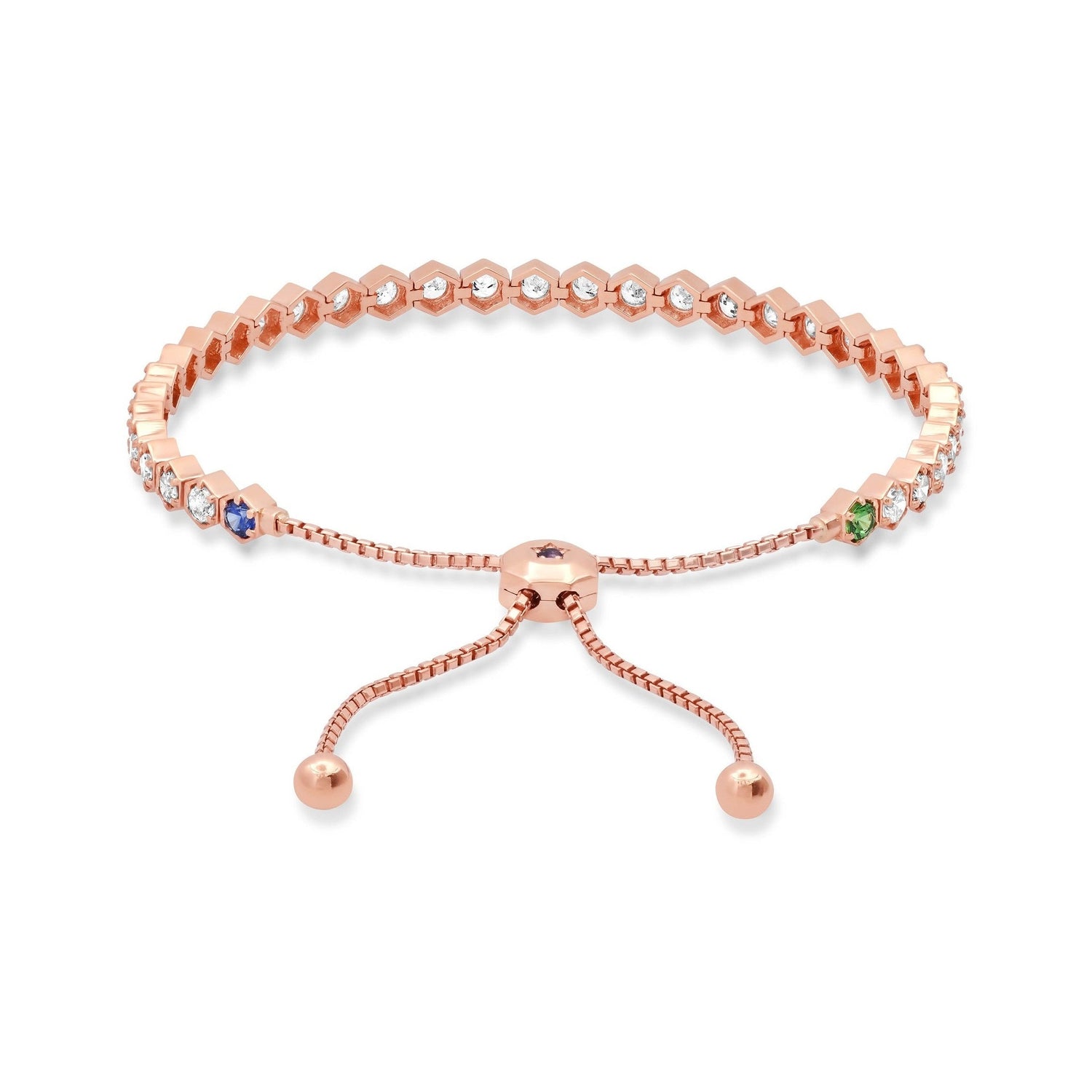 Hexagon Tennis Bracelet image 1