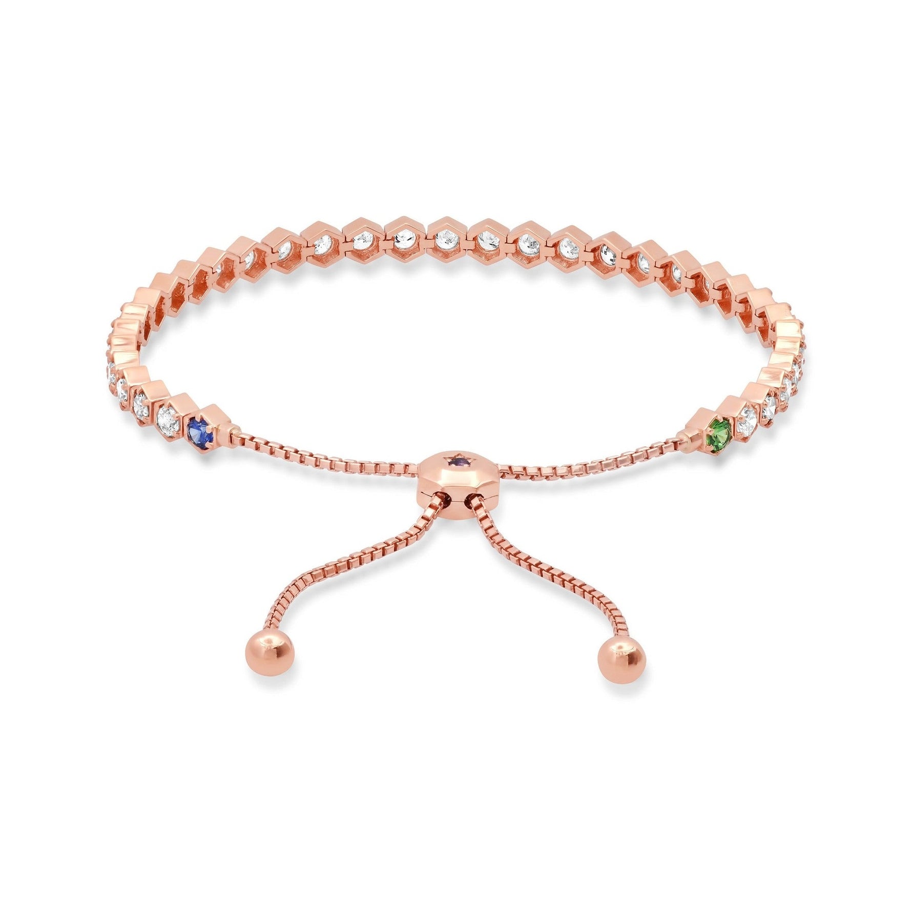 Hexagon Tennis Bracelet image 1