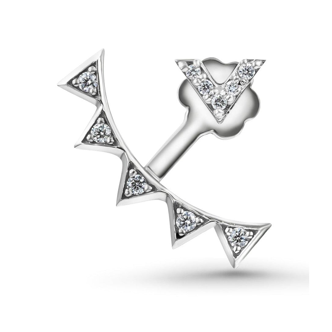 V-Shaped Diamond Earring Jackets image 4