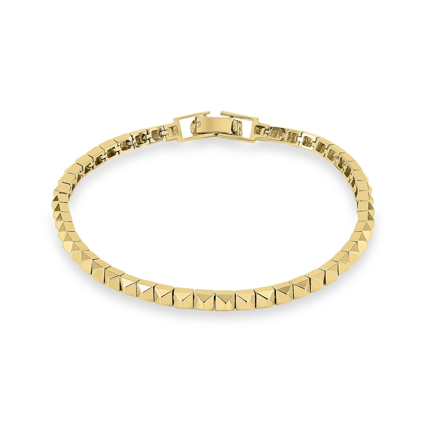 Gold Pyramid Bracelet image 0