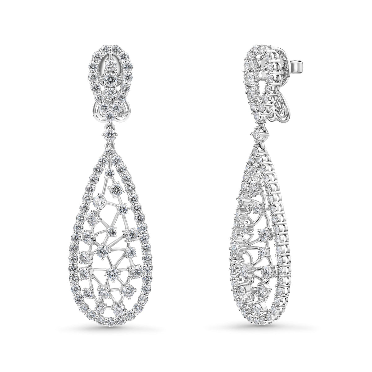 Natural Diamonds Drop Earrings image 0