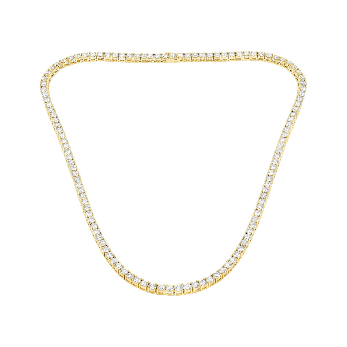 Four-Prong Tennis Necklace image 0