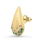 Diamonds & Sapphires Teardrop Earrings image 2