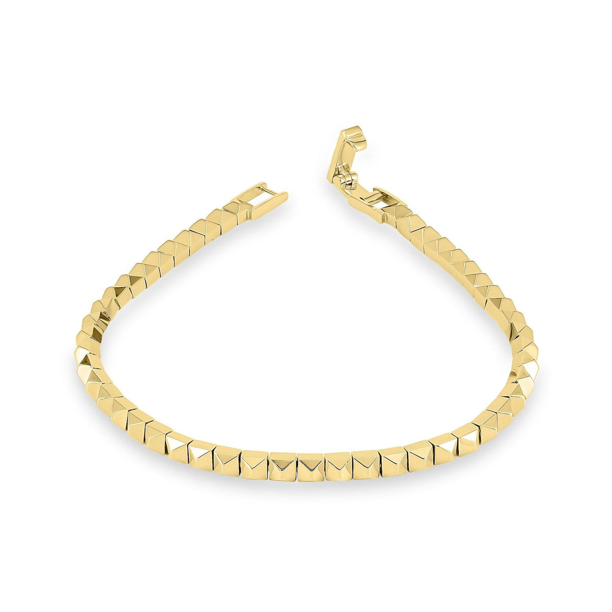 Gold Pyramid Bracelet image 1