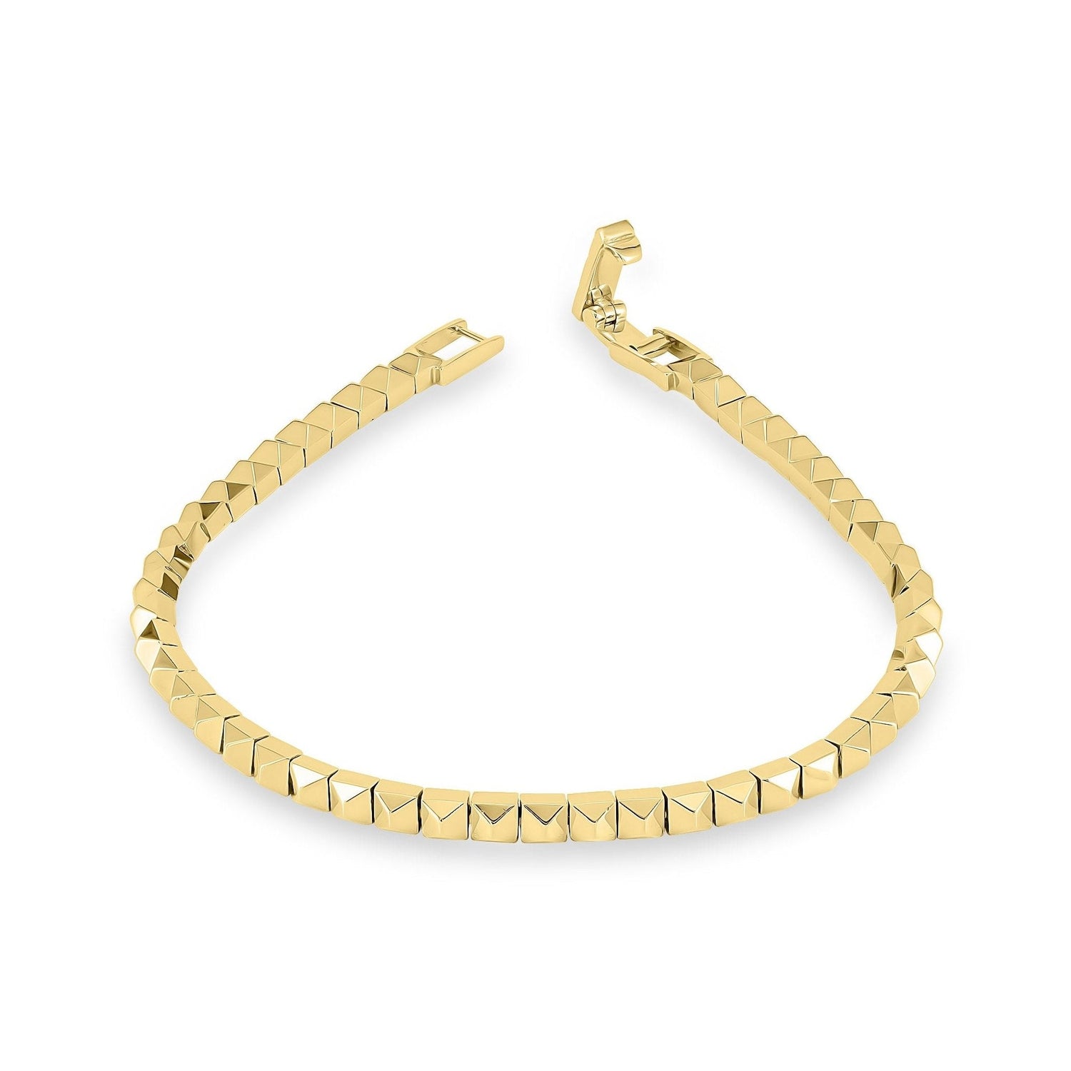 Gold Pyramid Bracelet image 1