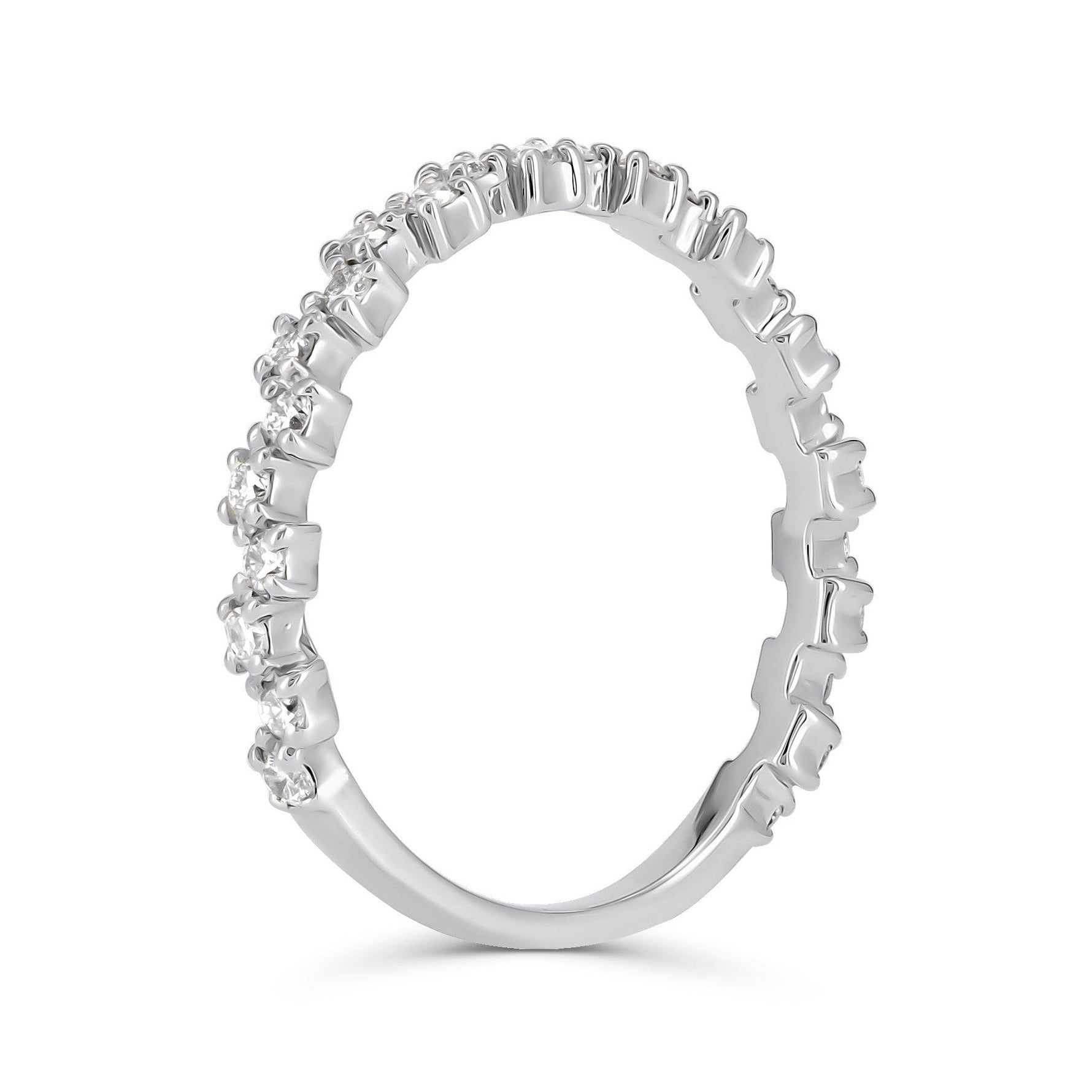 Diamond Zig Zag Stackable Band image 1