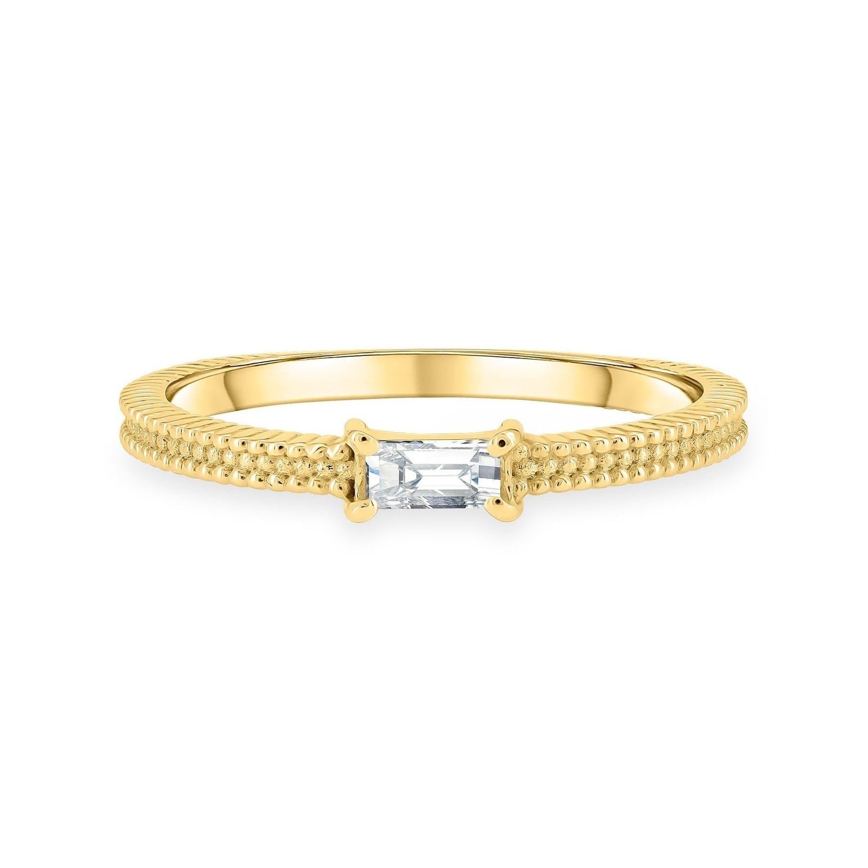 Straight Baguette Diamond Band image 0
