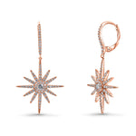 Diamond Pave' Starburst Earrings image 6