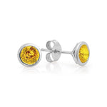 Bezel Sapphire Studs image 1