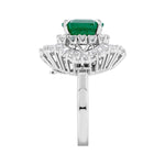 Convertible Emerald and Diamond Ballerina Ring image 1