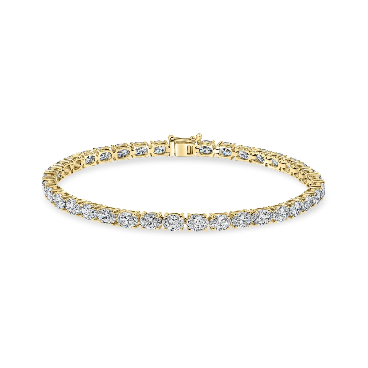 Oval Diamond Tennis Bracelet image 4