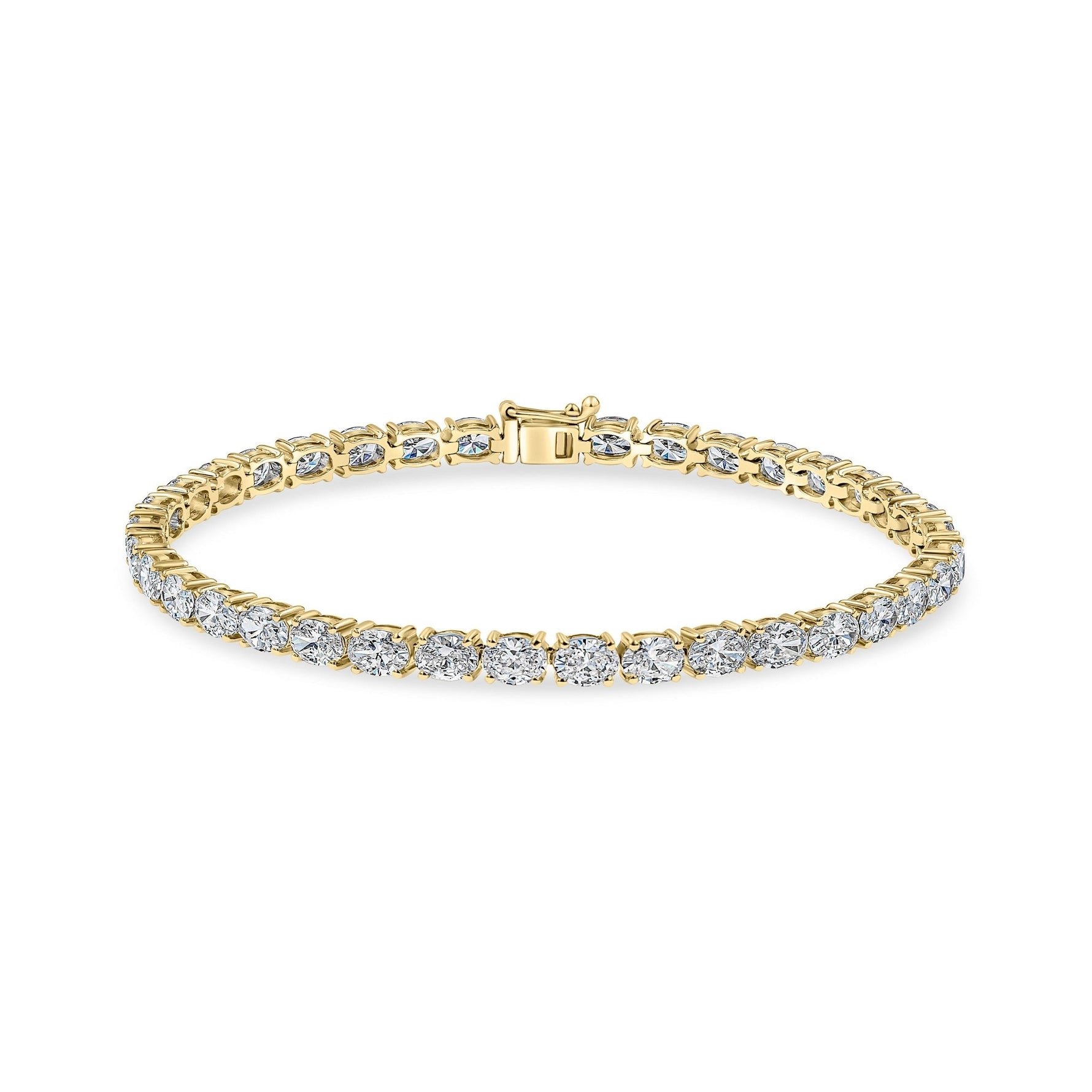 Oval Diamond Tennis Bracelet image 4
