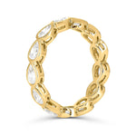 Bezel-Set Pear Cut Diamond Ring image 1