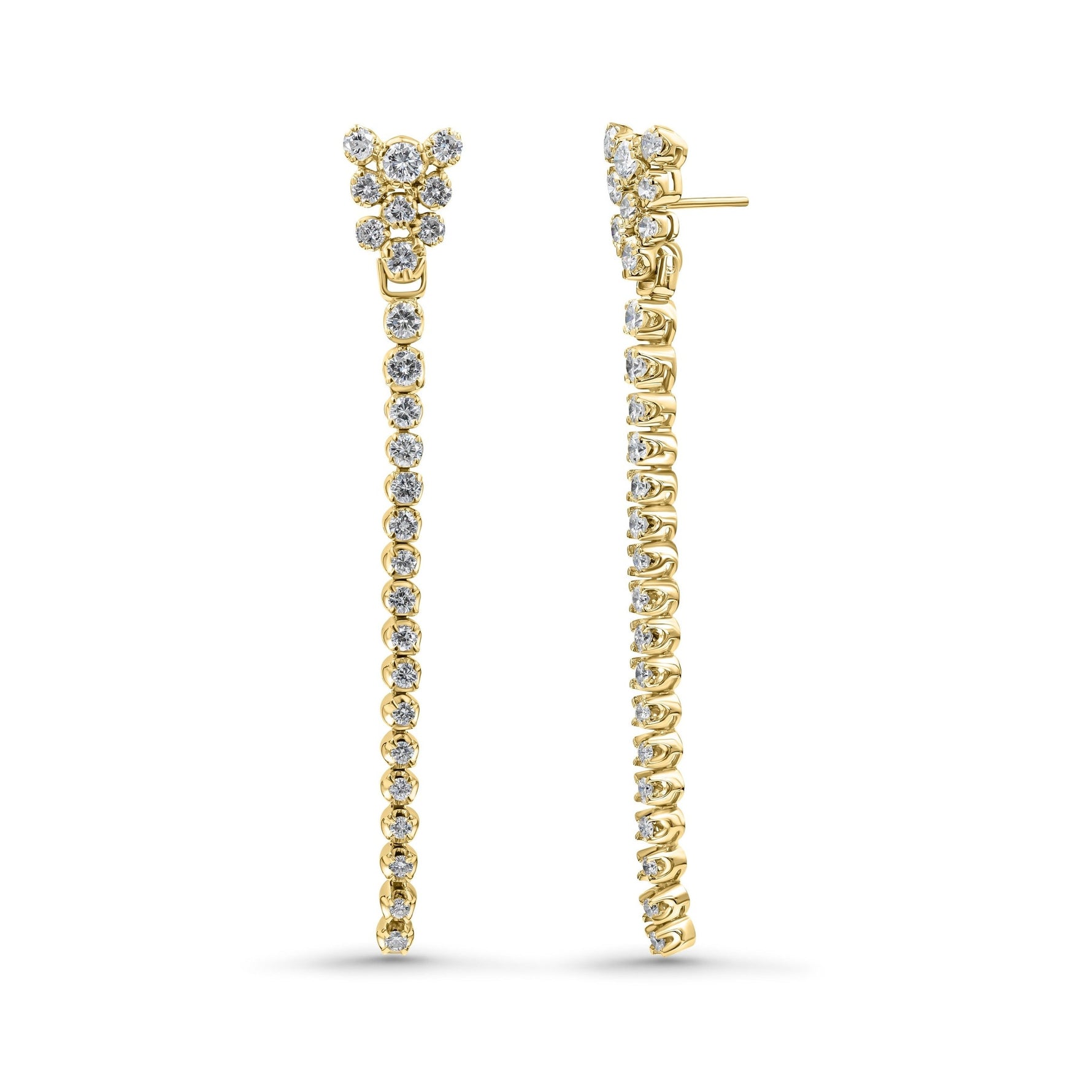 14K Gold Dangle Earrings image 3