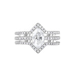 Marquise Engagement Ring
Shadow Band