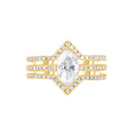 Marquise Engagement Ring
Shadow Band