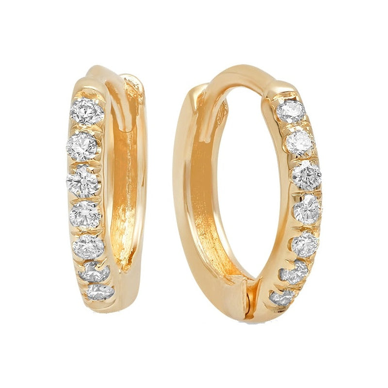 Mini Diamond Hoops image 2
