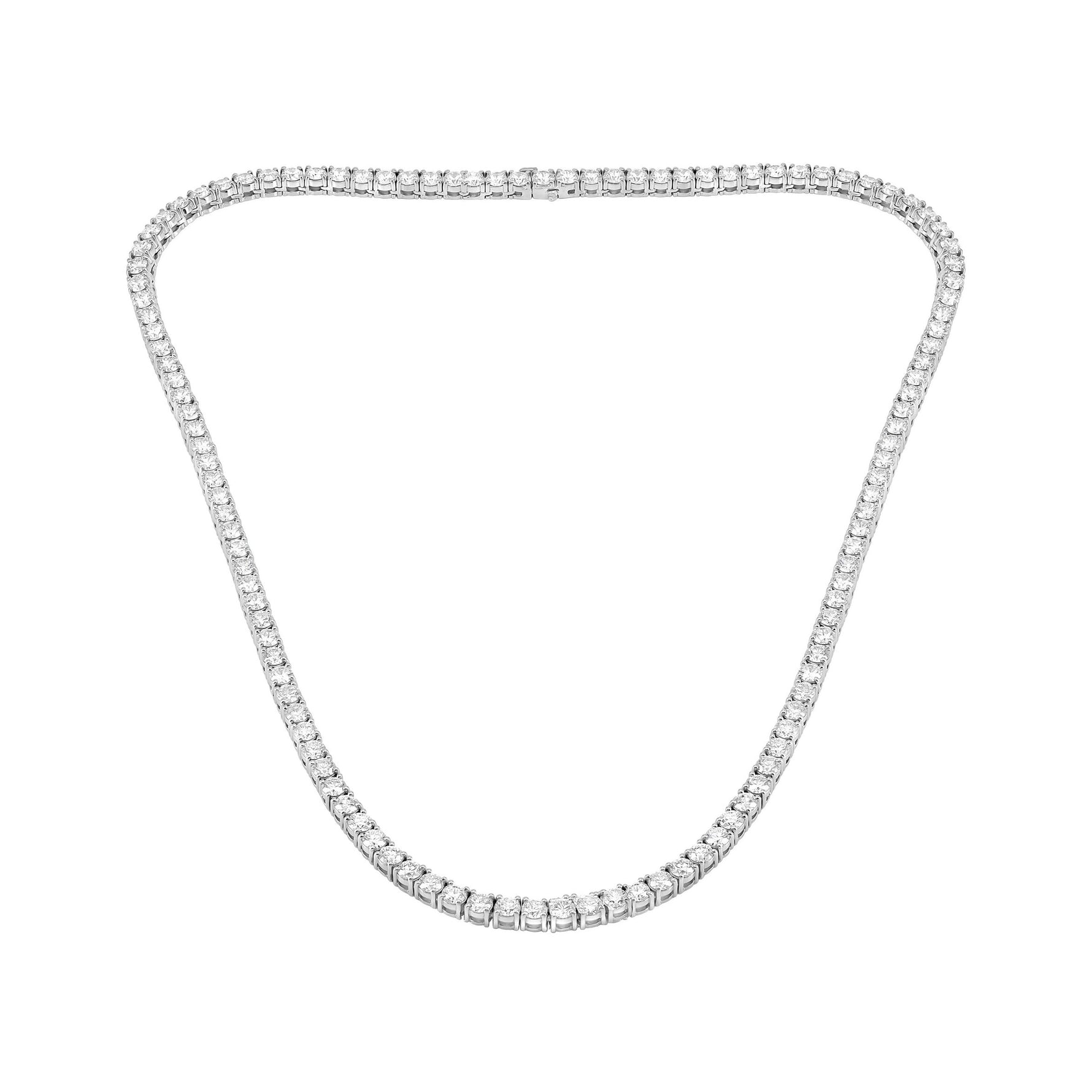 Four Prong Tennis Necklace image 0