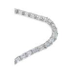 Emerald Diamond Tennis Bracelet image 1