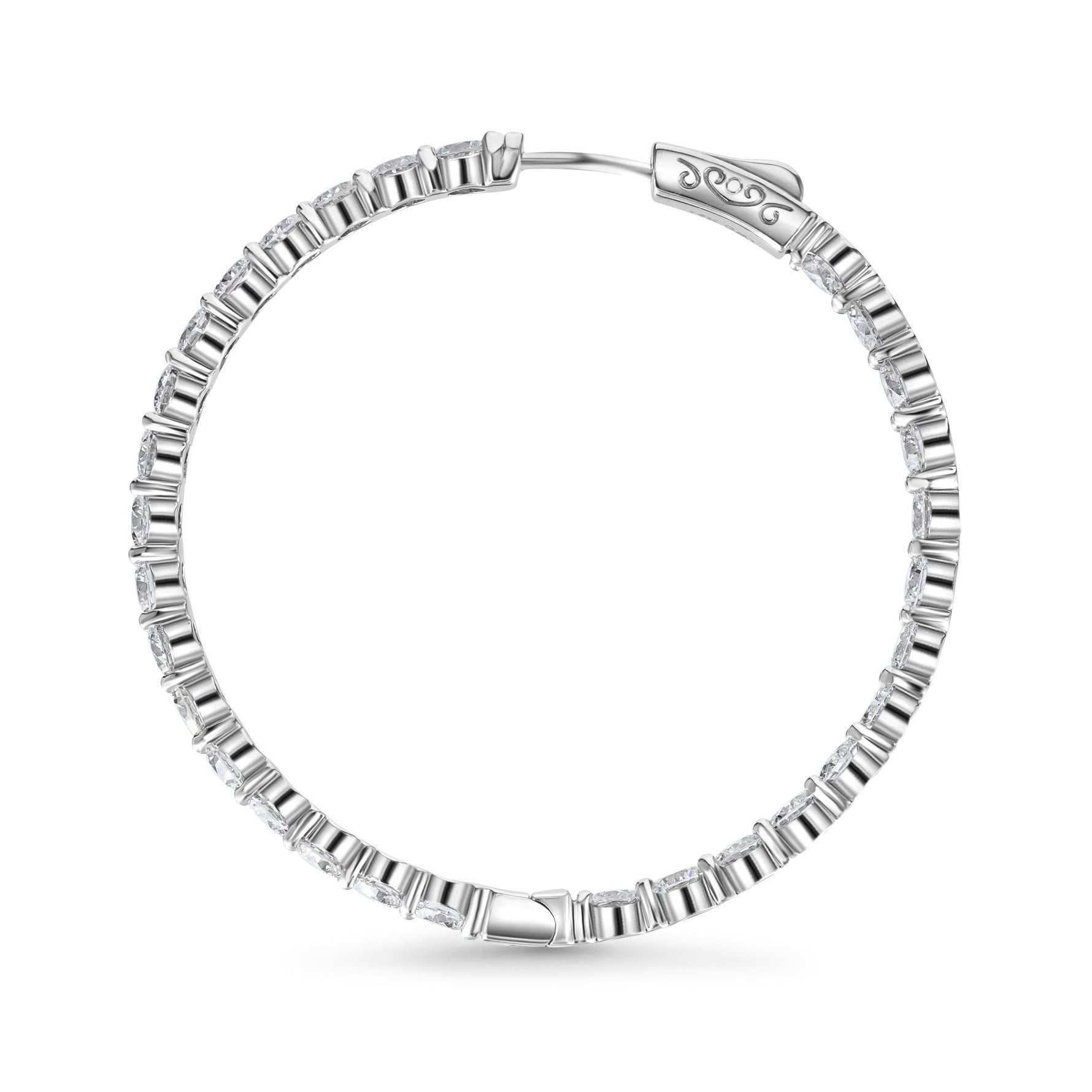 Inside-Out Diamond Hoop Earrings image 5