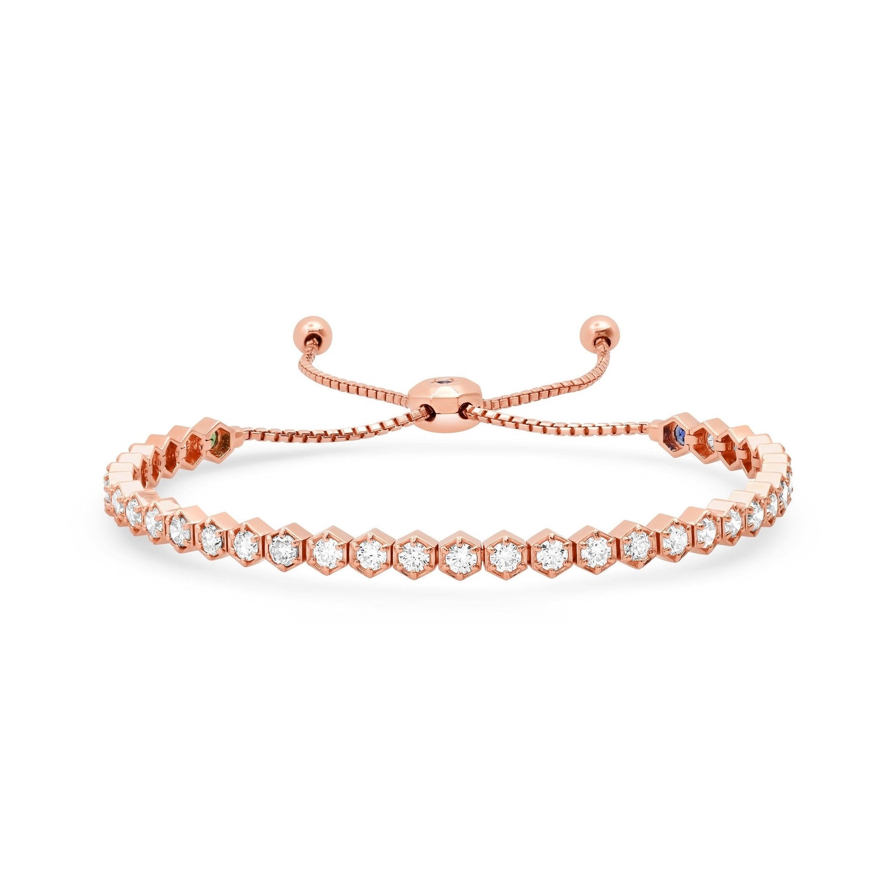 Hexagon Tennis Bracelet image 0