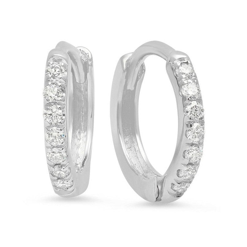 Mini Diamond Hoops image 0