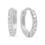 Mini Diamond Hoops image 0