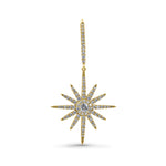 Diamond Pave' Starburst Earrings image 1