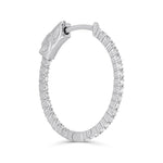 Mini Diamond Hoop Earrings image 1