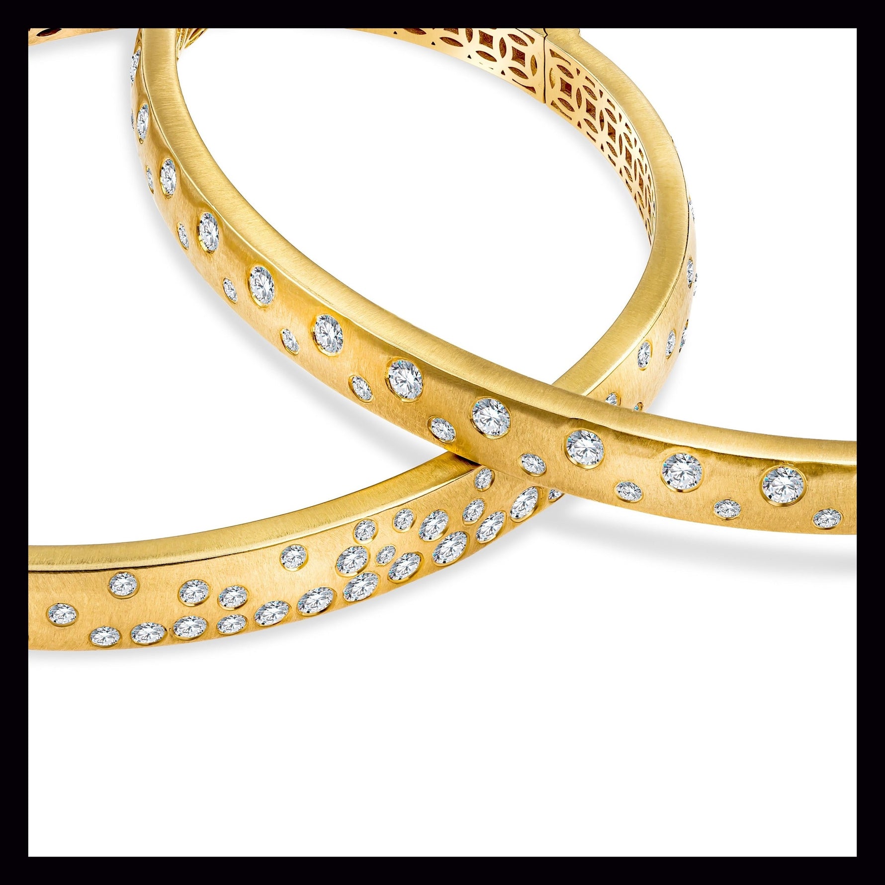 Scattered Diamond Bangle image 3