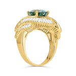 ParaibaTourmaline & Diamond Ring image 1